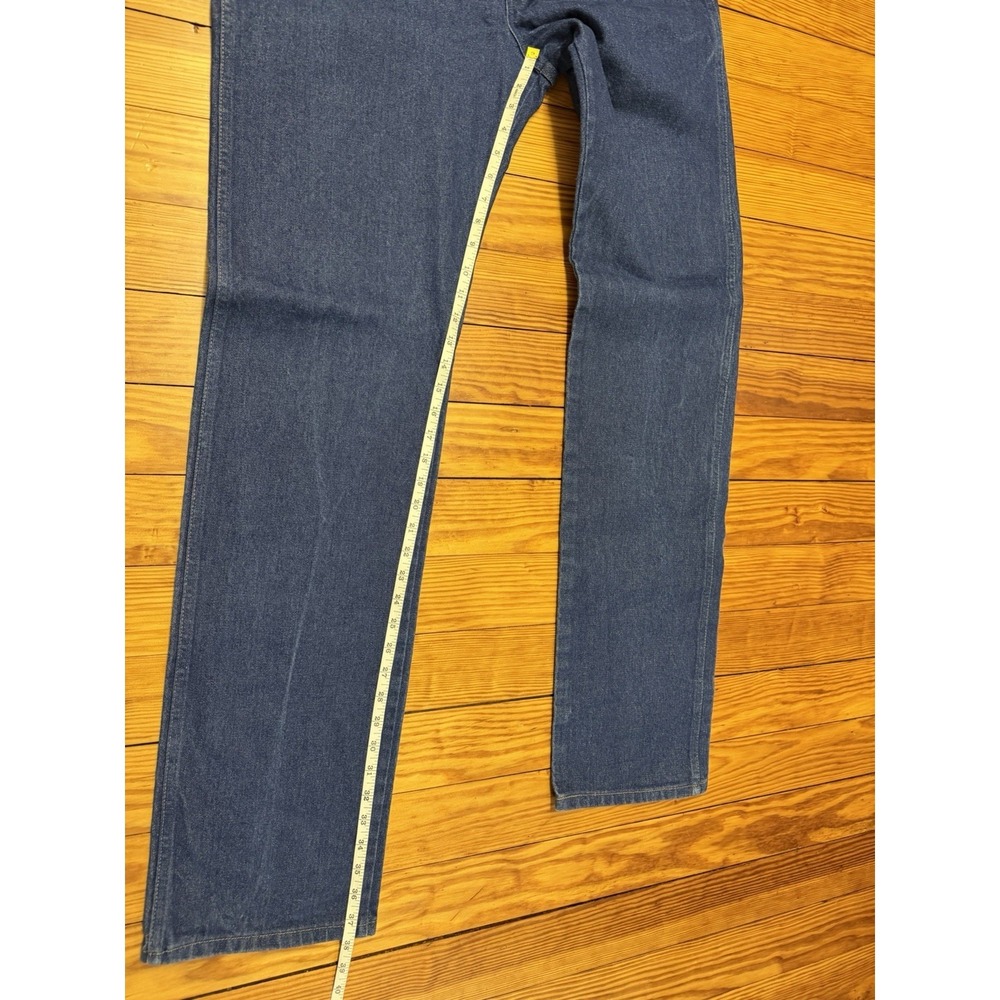 Wrangler 13MWZ Cowboy Cut Jeans Mens 36x38 Blue Denim Straight Leg Western - Picture 5 of 11